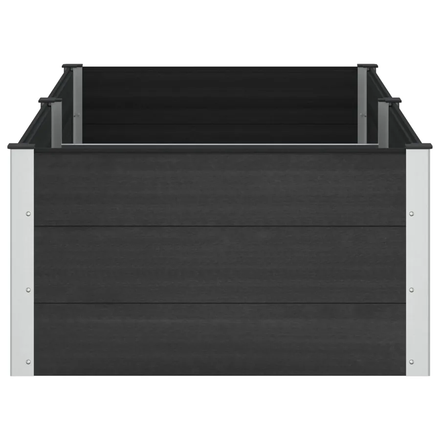 Jardinière surélevée Noir 200 x 100 x 54 cm - 4