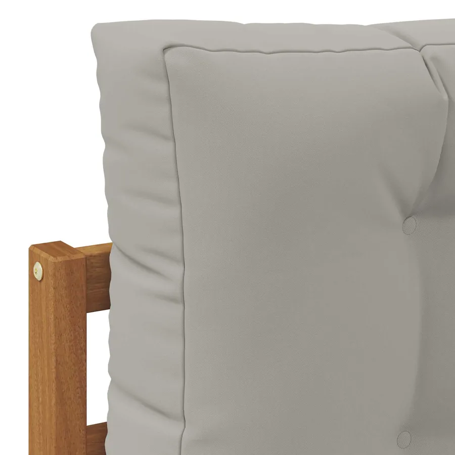 Ensemble de canapés d'extérieur 5 pcs Naturel et gris clair - 6