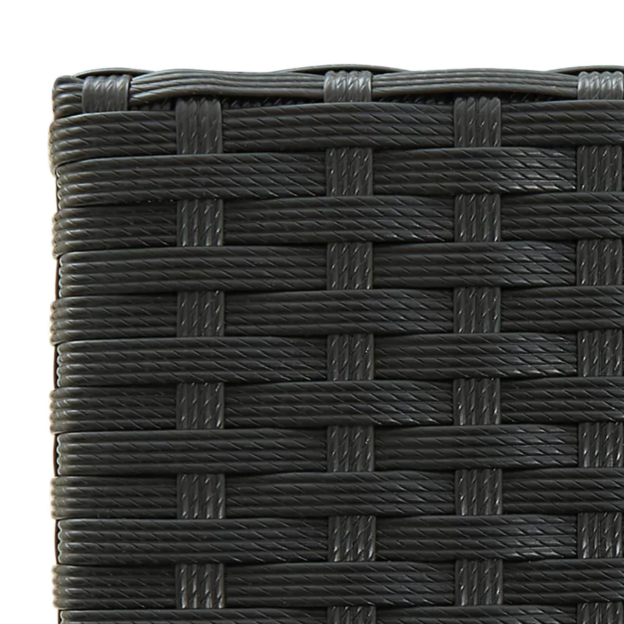 Ensemble de bar d'extérieur 5 pcs accoudoir Résine tressée Noir - 8