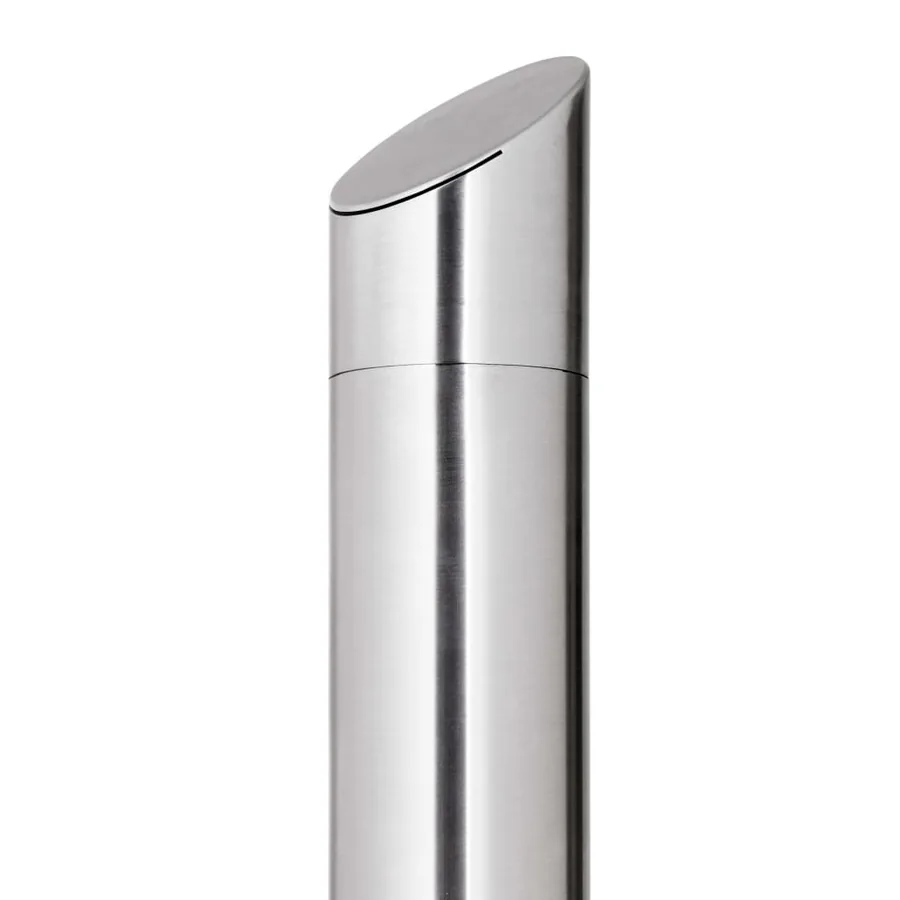 Douche de jardin avec base marron 225 cm Acier inoxydable - 9