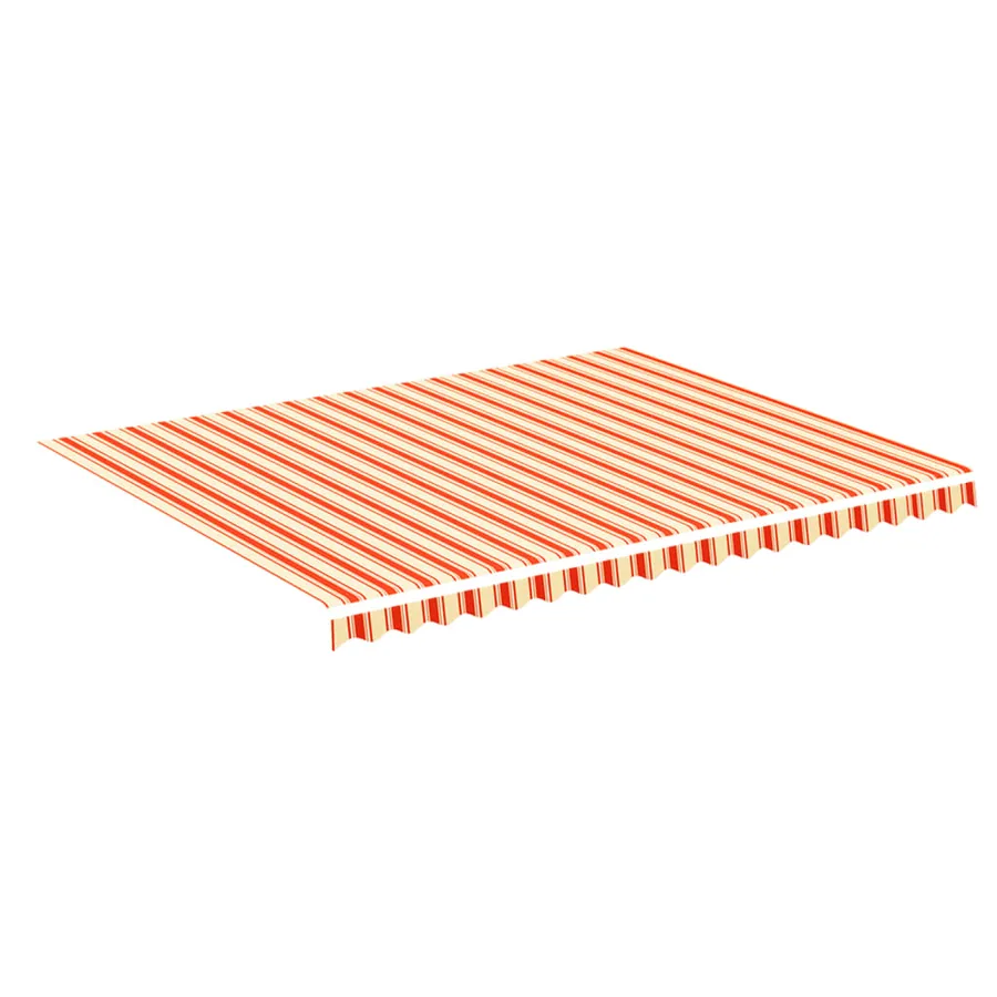 Tissu de remplacement pour auvent jaune et orange 4,5x3,5 m polyester - 2