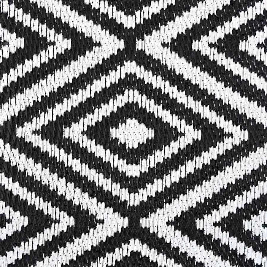 Tapis d'extérieur ARAKIL Blanc et noir 190x290 cm PP - 6