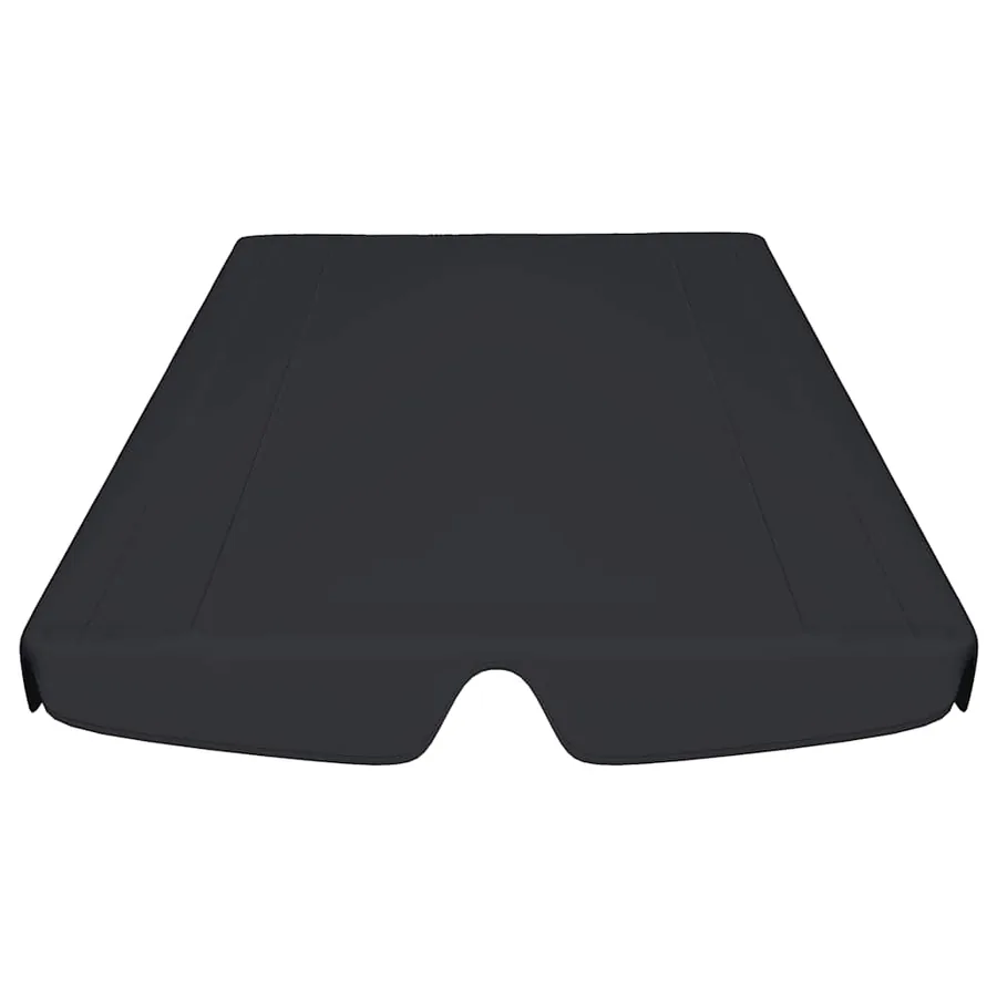 Toit de rechange de balançoire noir 150/130x105/70 cm - 4