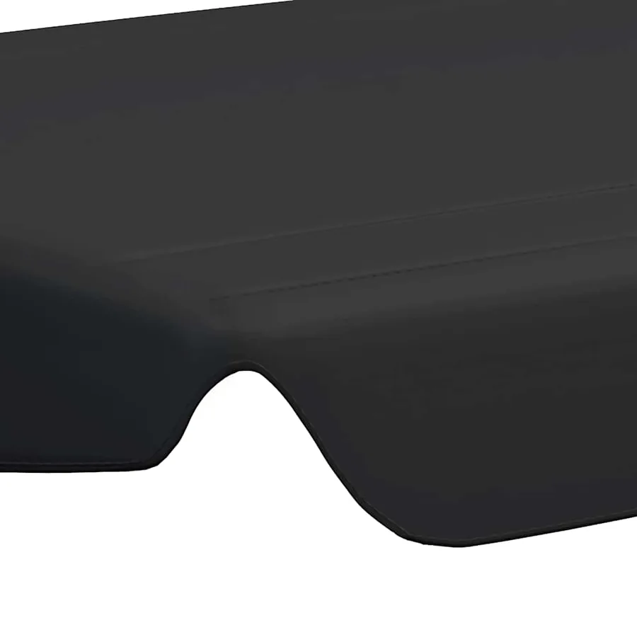 Toit de rechange de balançoire noir 150/130x105/70 cm - 5