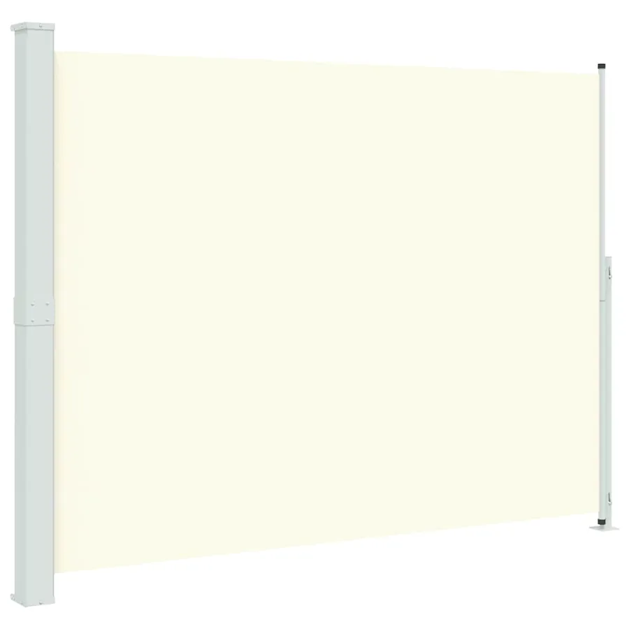 Auvent latéral rétractable de patio 220x300 cm Crème - 2