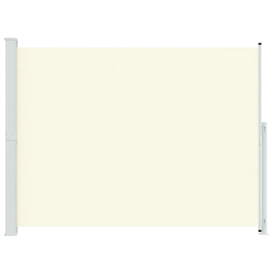 Auvent latéral rétractable de patio 220x300 cm Crème - 4