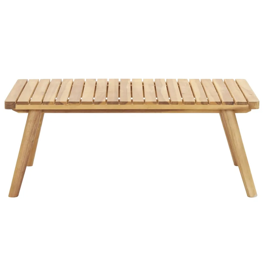Salon de jardin 4 pcs avec coussins Bois d'acacia solide - 12