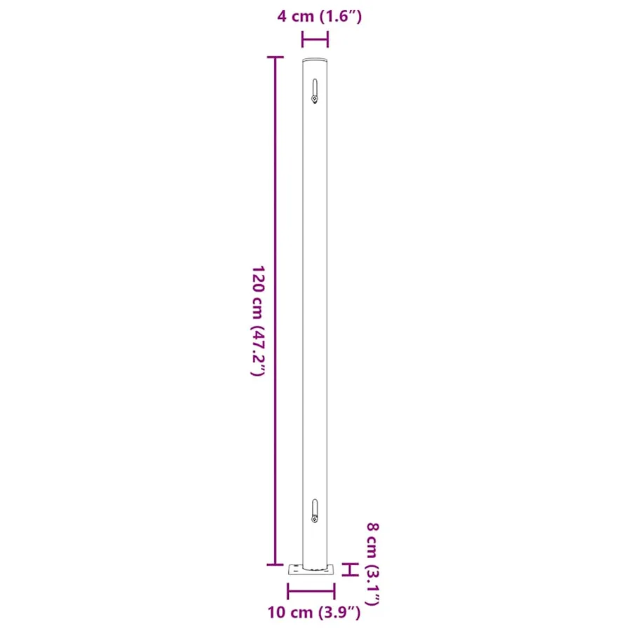 Auvent latéral rétractable de patio 200x300 cm Gris - 10