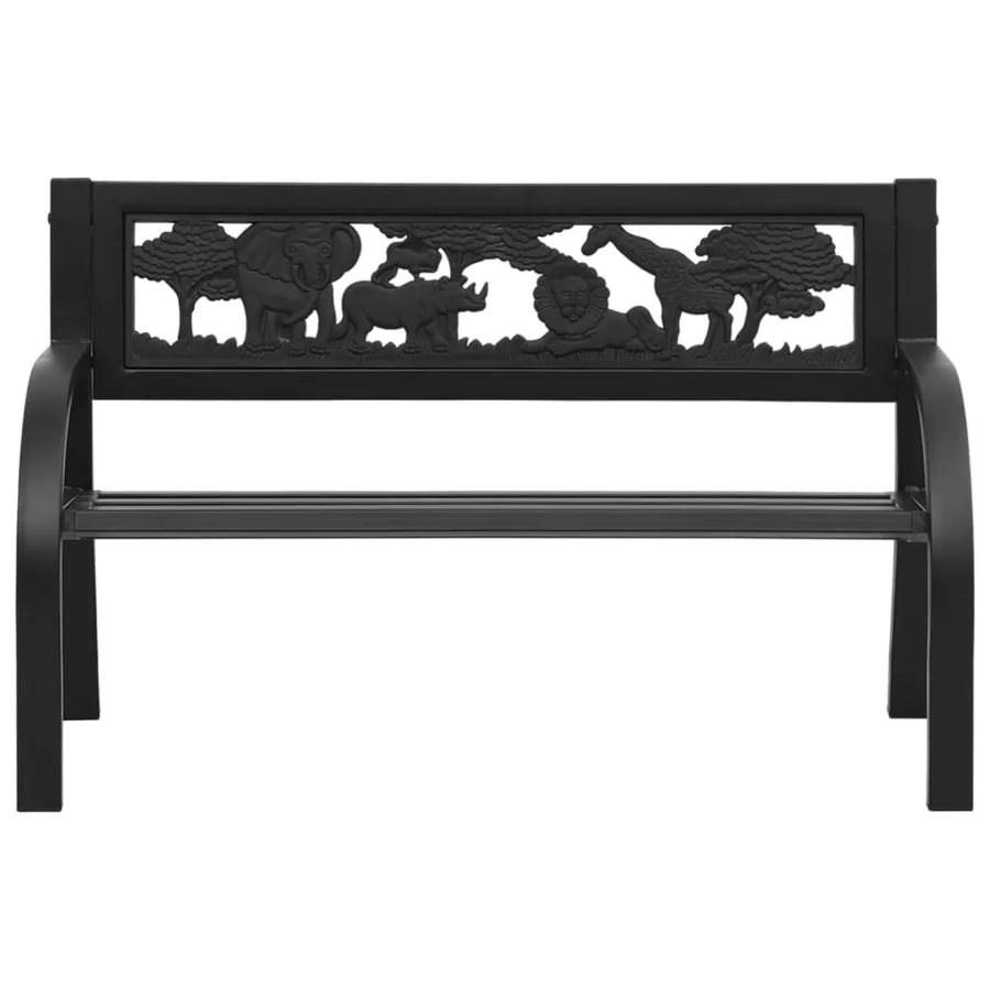Banc de jardin pour enfants 86 cm acier - 2