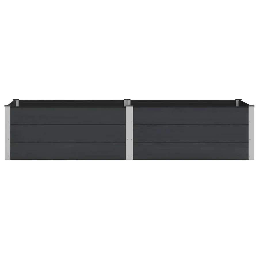 Jardinière surélevée Noir 250 x 100 x 54 cm - 3