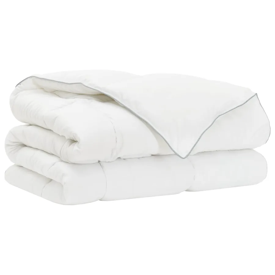 Ensemble de couette et oreillers de lit Blanc 260 x 220 cm