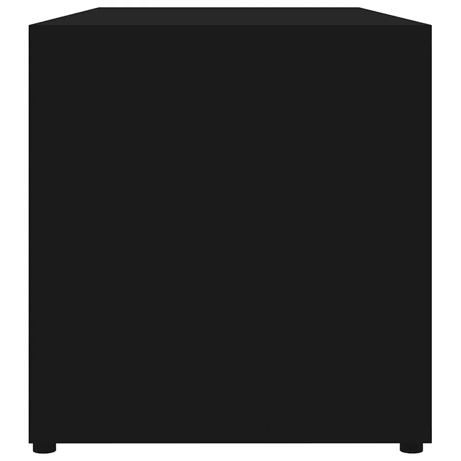 Meuble TV Noir 80x34x36 cm Bois d'ingénierie - 8