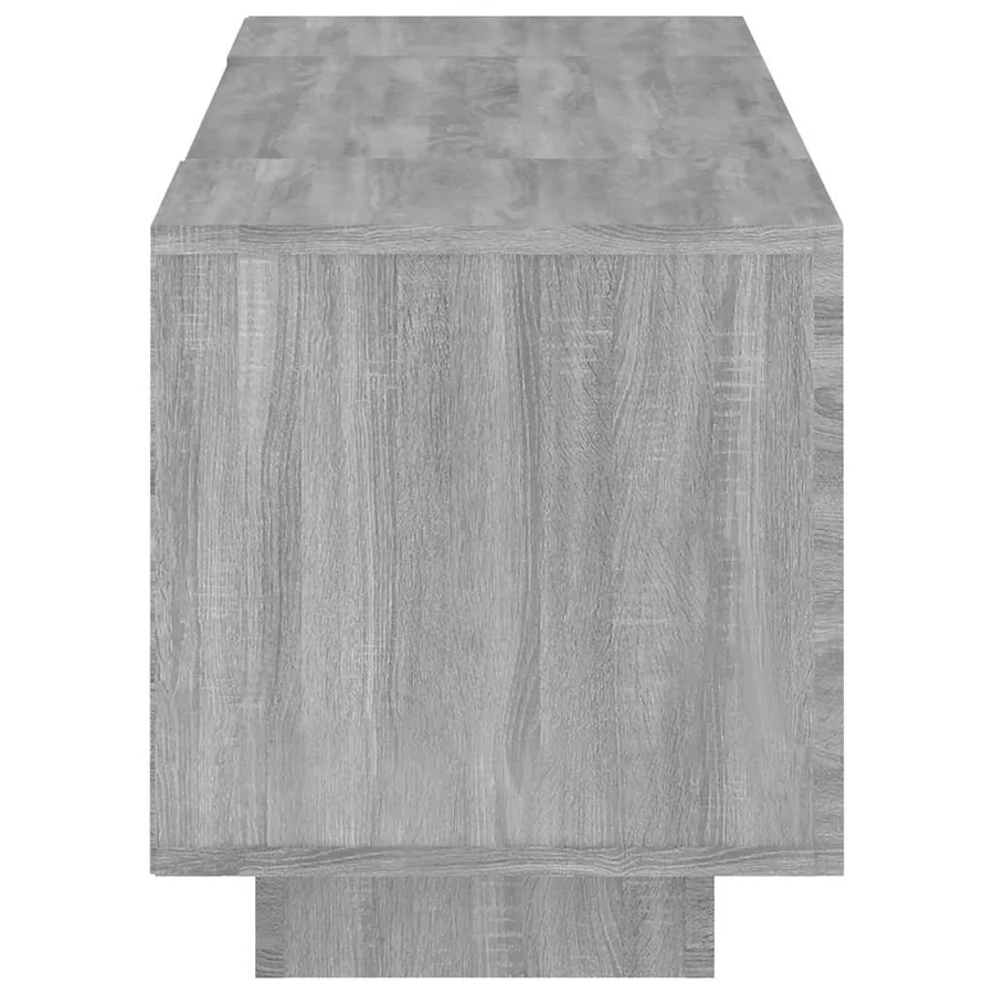Meuble TV avec lumières LED Sonoma gris 160x35x40 cm - 10