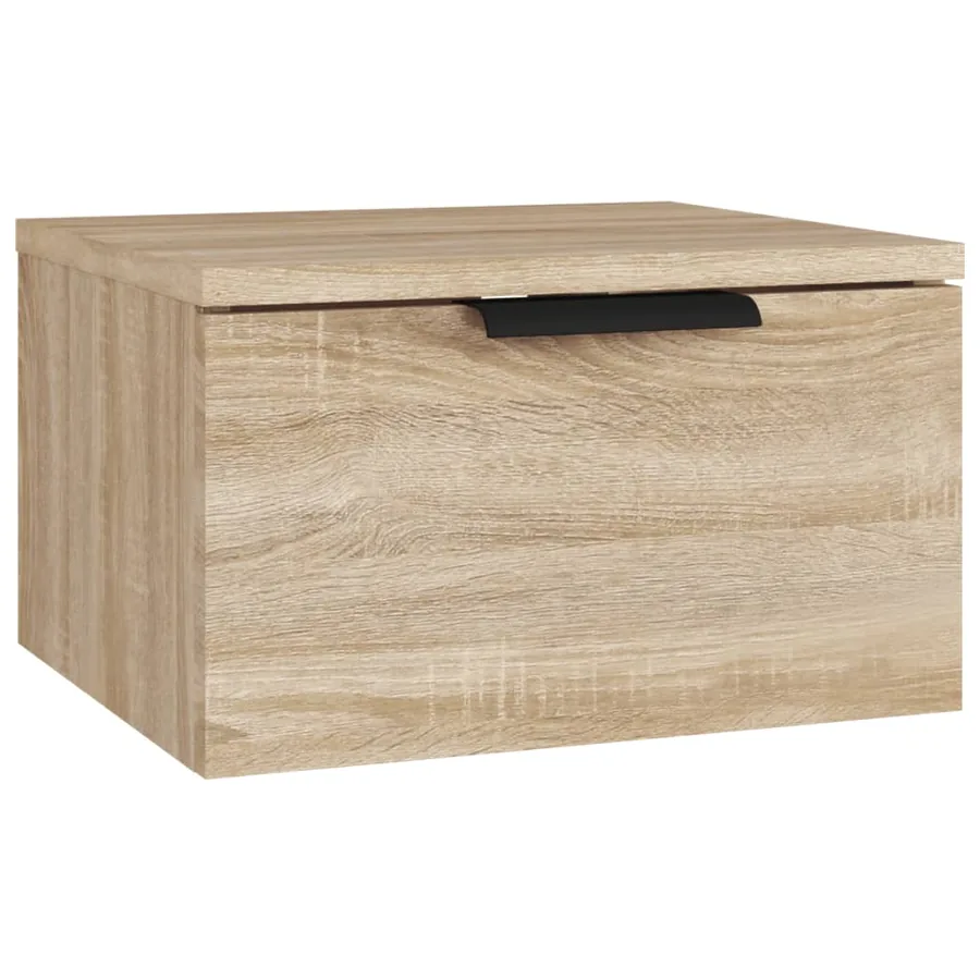 Tables de chevet murales 2 pcs Chêne sonoma 34x30x20 cm - 5