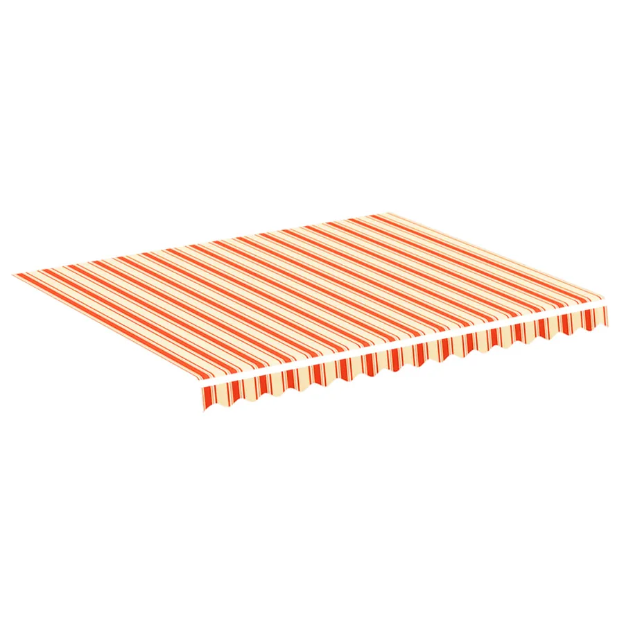 Tissu de remplacement pour auvent jaune et orange 3x2,5 m polyester - 2