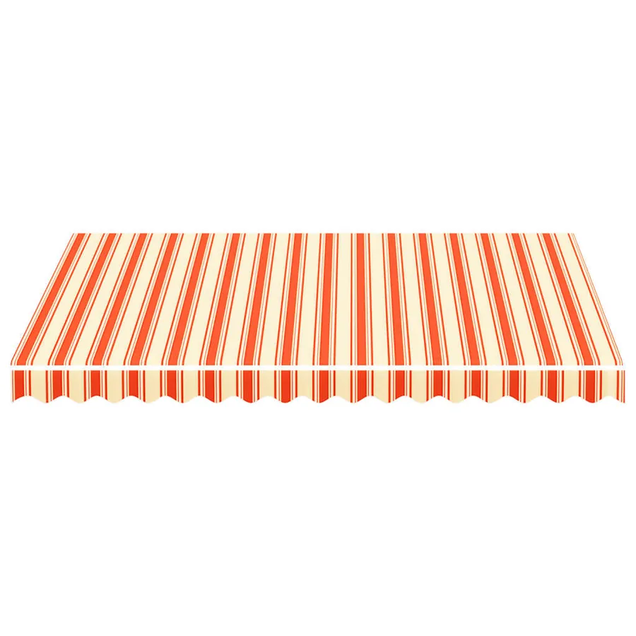 Tissu de remplacement pour auvent jaune et orange 3x2,5 m polyester - 4