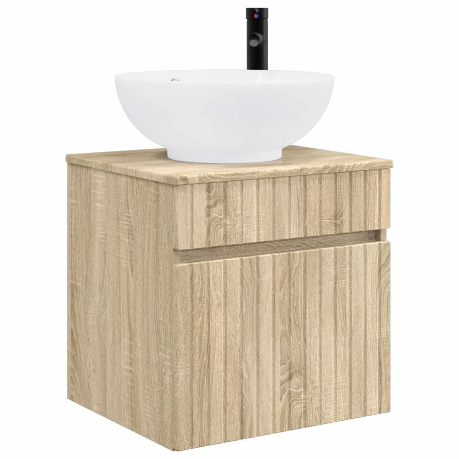 Ensemble d'armoire de salle de bain 4 pcs Chêne Sonoma - 5