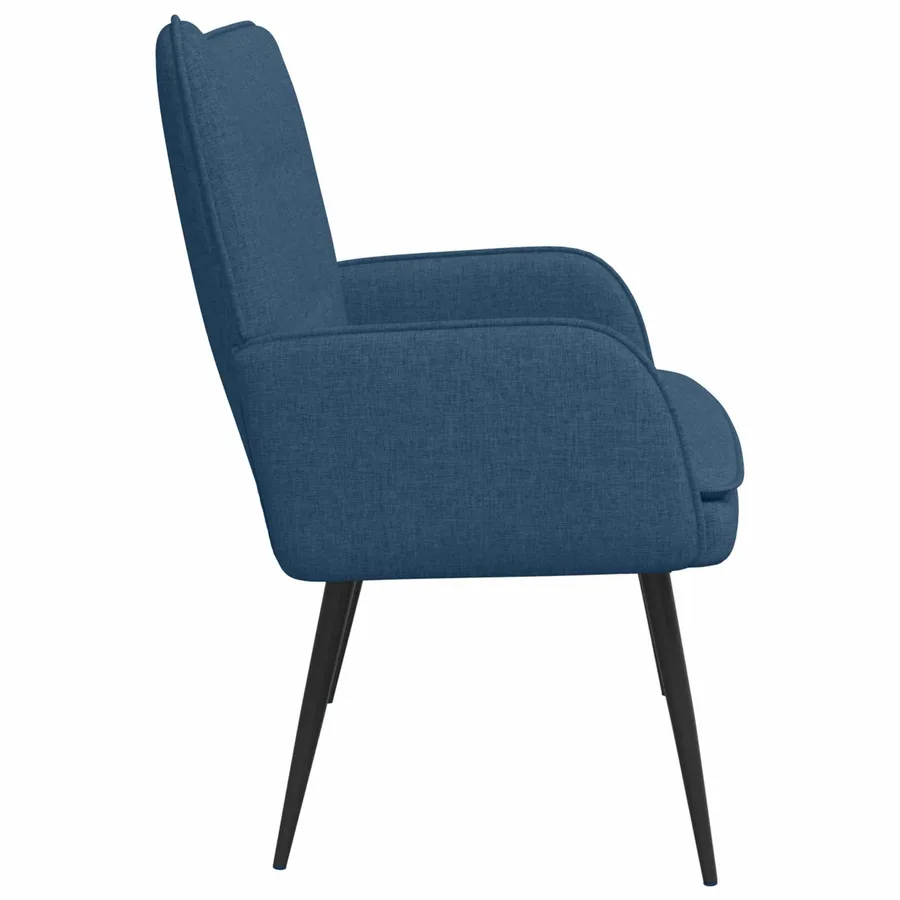 Sofa 2 places Bleu 115 x 61 x 87 cm Tissu - 5