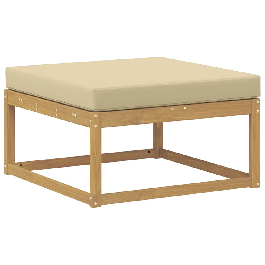 Ensemble de canapés d'extérieur 6 pcs Blanc et Beige - 4