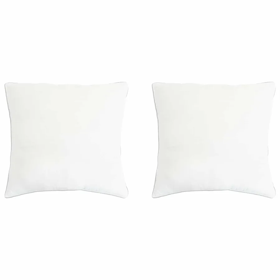 Oreiller 2 pcs Blanc 60 x 60 cm Fibre de bambou