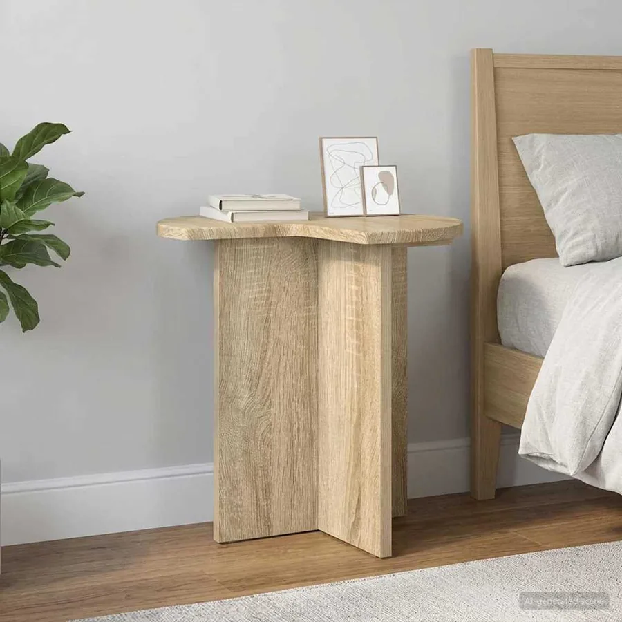 Table d'appoint Chêne Sonoma Ø 39 x 38 cm Bois d'ingénierie