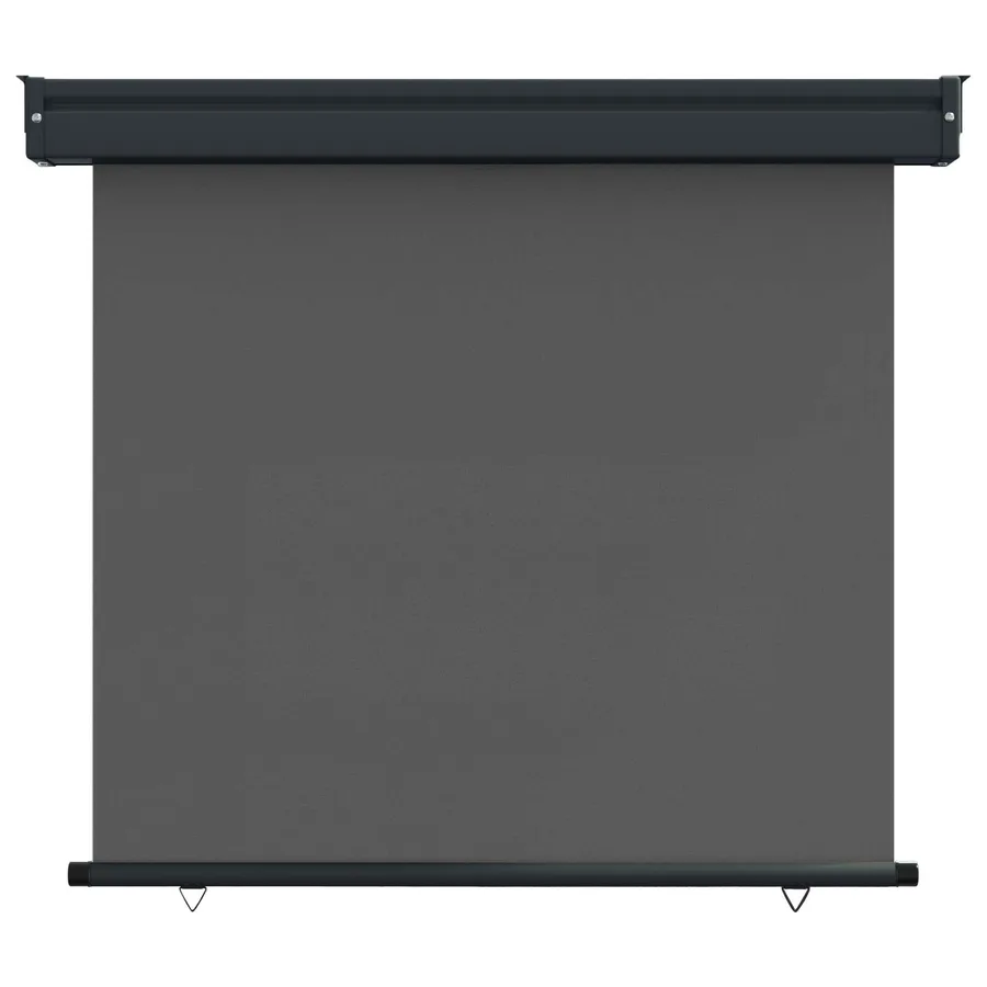 Store latéral de balcon 100 x 250 cm 100% polyester fer acier - 2