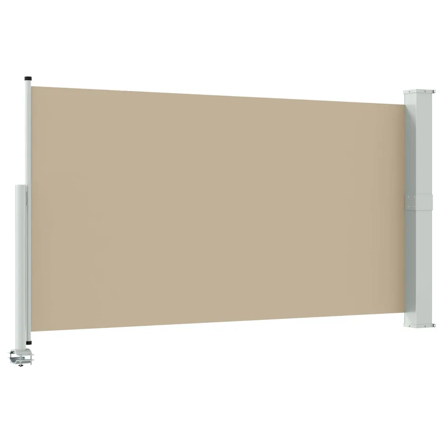 Auvent latéral 140 x 300 cm 100% polyester fer acier - 5