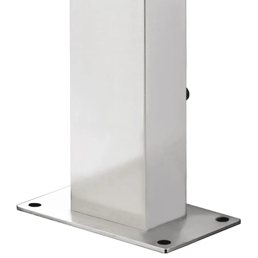 Douche de jardin avec base marron 225 cm Acier inoxydable - 11