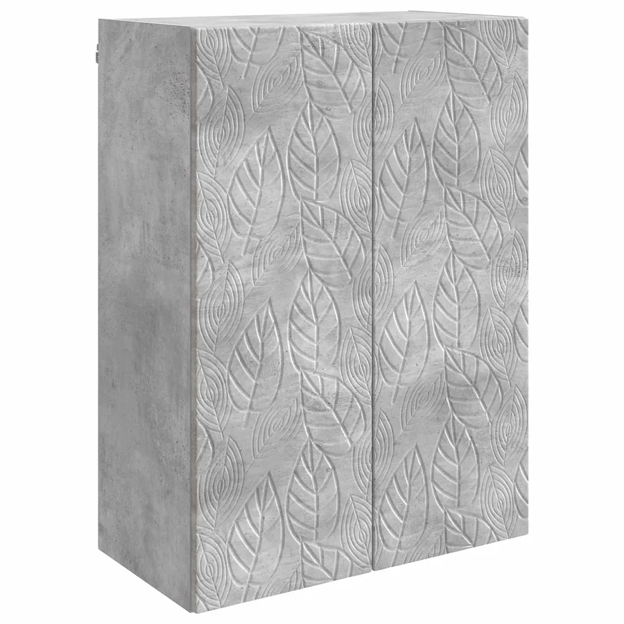 Armoire Murale Gris béton 66 x 34,5 x 90 cm Bois d'ingénierie - 2