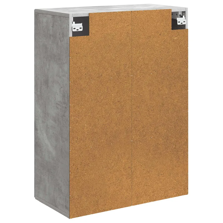 Armoire Murale Gris béton 66 x 34,5 x 90 cm Bois d'ingénierie - 6
