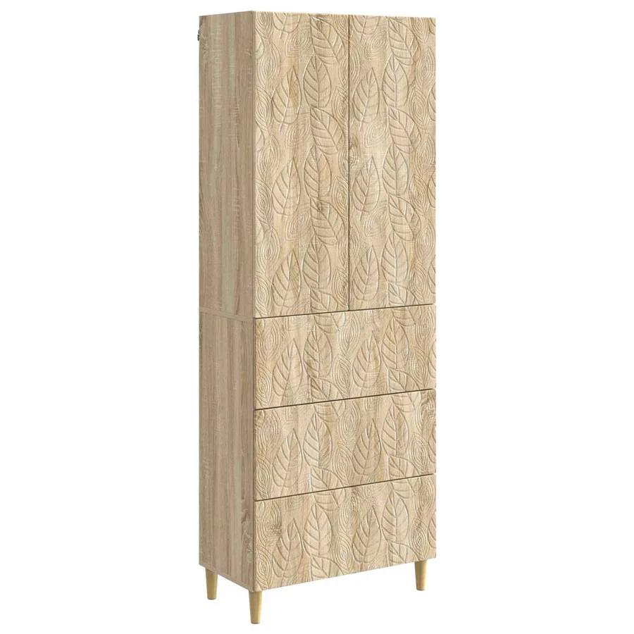 Ensemble de Meubles 2 pcs Chêne Sonoma 66 x 34,5 x 90 cm - 2