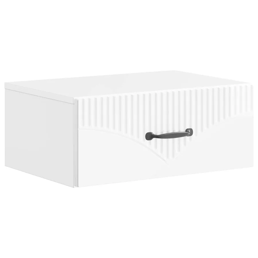 Cabinet de chevet mural 2 pcs Blanc brillant 49 x 34,5 x 20 cm - 5