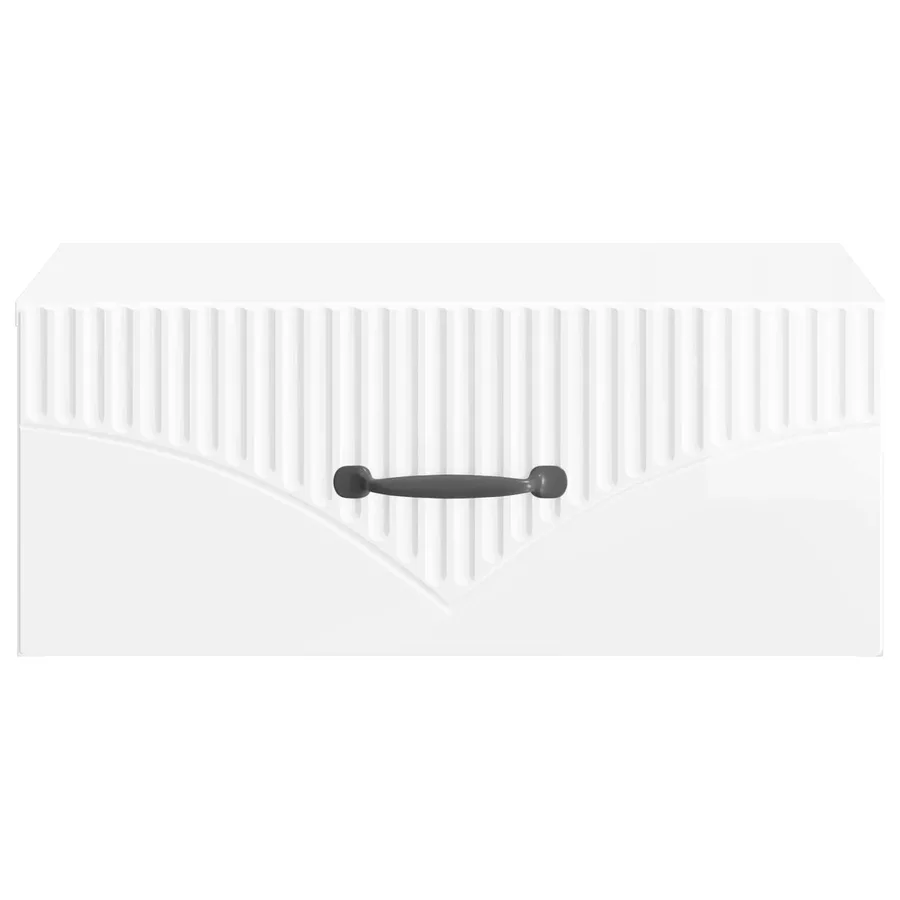Cabinet de chevet mural 2 pcs Blanc brillant 49 x 34,5 x 20 cm - 7
