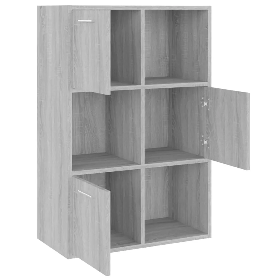 Armoire de rangement Sonoma gris 60x29,5x90 cm - 6