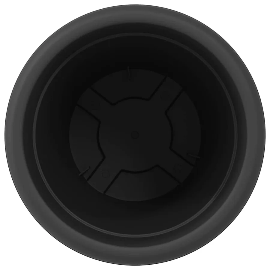 Pot à fleurs rond 24 pcs Noir Ø 39 x 32 cm Plastique - 6