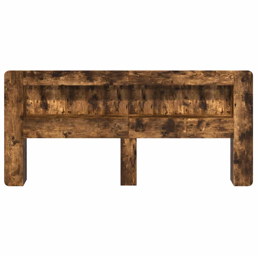 Cabinet de Tête de Lit Chêne Fumé 215 x 18,5 x 100 cm - 5