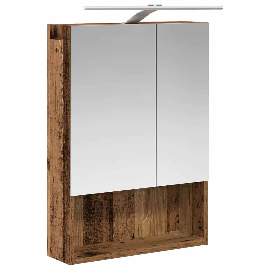 Ensemble d'armoire de salle de bain 5 pcs Bois ancien - 7
