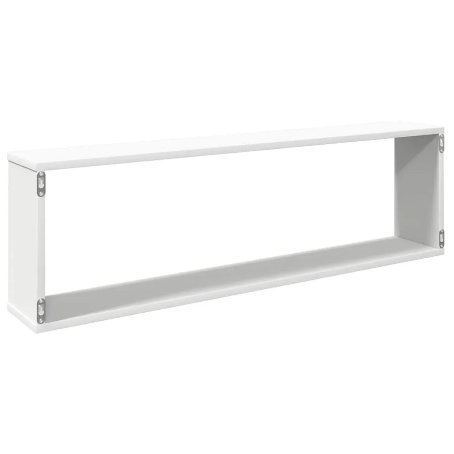 Étagères cube murales 2 pcs blanc 100x15x30cm bois d'ingénierie - 8