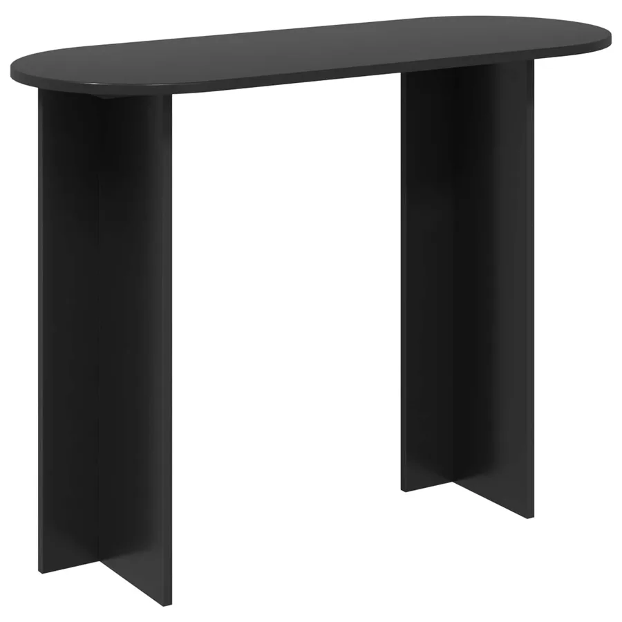 Table console Chêne noir 100 x 39,5 x 75 cm Bois d'ingénierie - 2