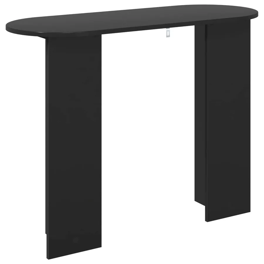Table console Chêne noir 100 x 39,5 x 75 cm Bois d'ingénierie - 7