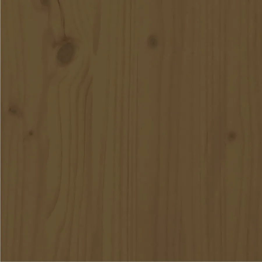 Cadre de lit sans matelas Marron miel Bois pin massif 90x200 cm - 7