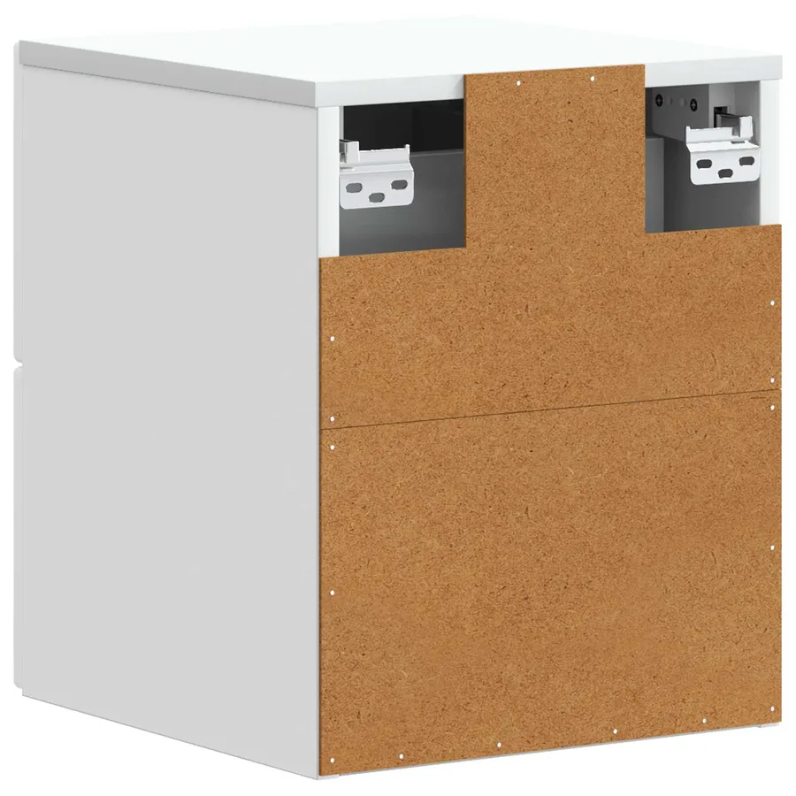 Cabinet de chevet mural 2 pcs Blanc 34,5 x 33 x 40 cm - 9