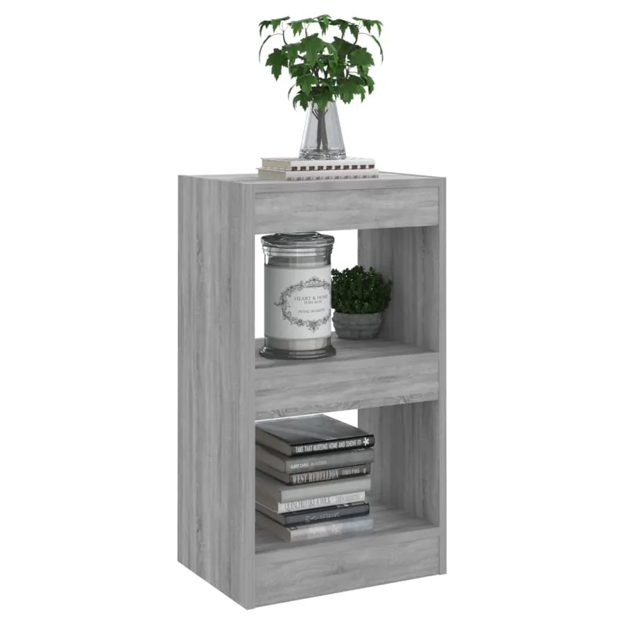 Bibliothèque/Séparateur de pièce Sonoma gris 40x30x72 cm - 6