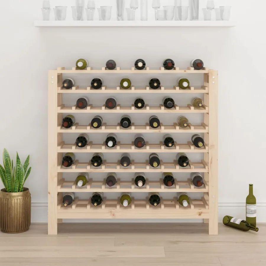 Casier à vin 109,5x30x107,5 cm Bois de pin massif - 3