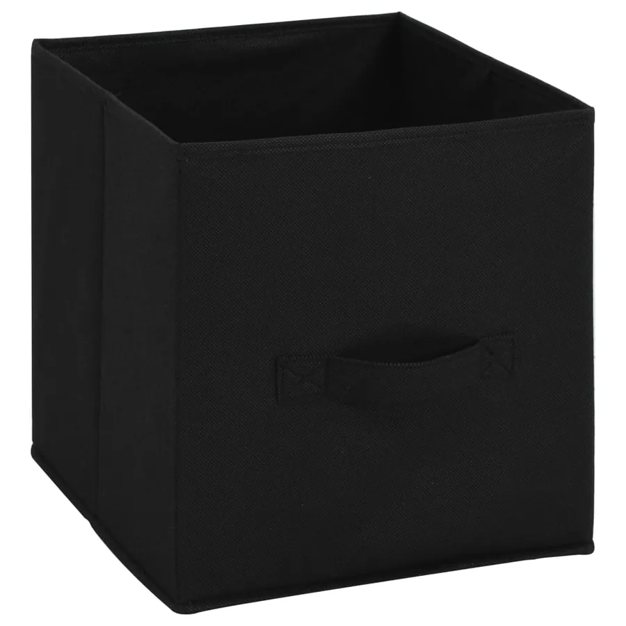 Armoire de rangement avec 4 paniers tissu Noir 63x30x71cm Acier - 6