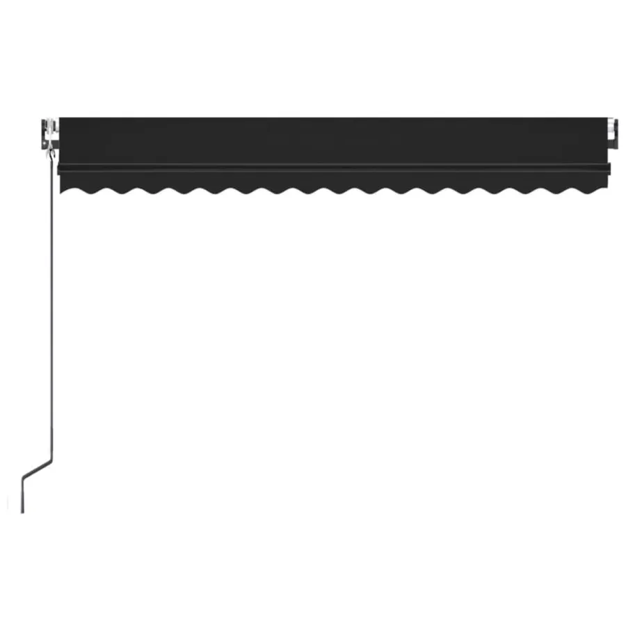 Auvent automatique capteur de vent et LED 400x350 cm Anthracite - 3