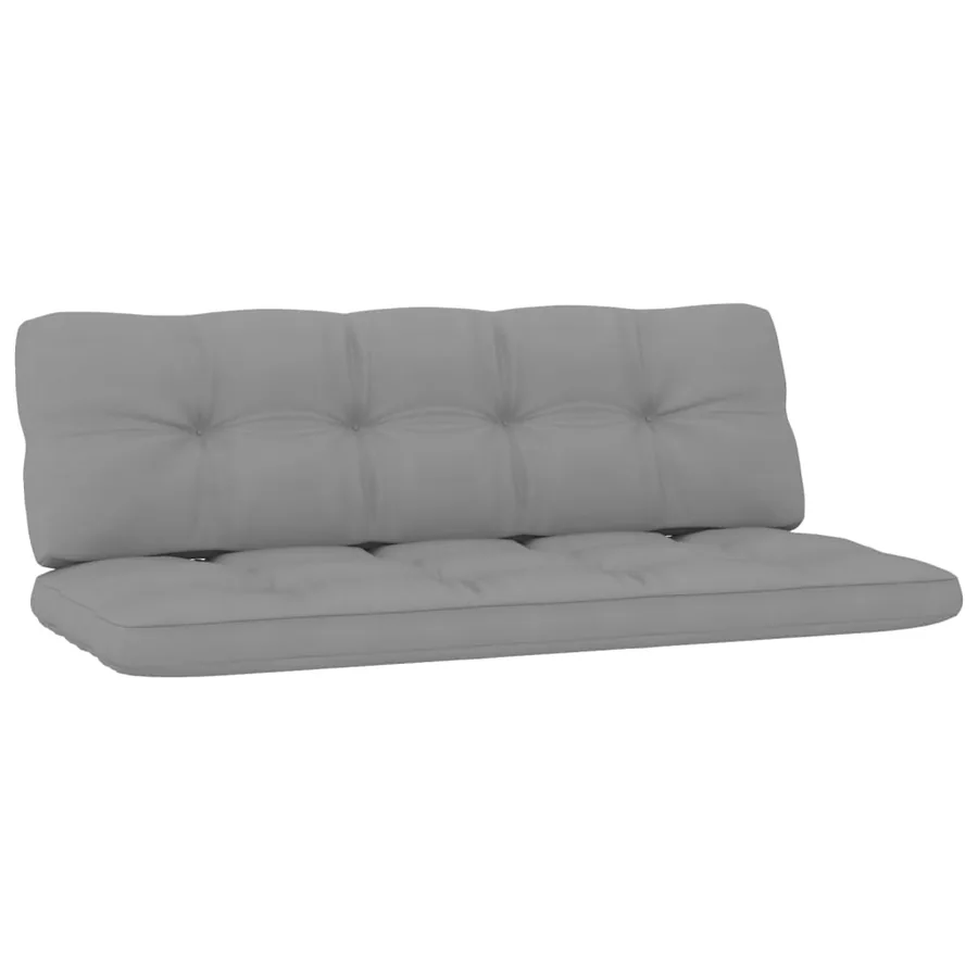 Banc de jardin avec coussins gris 179 cm Pin imprégné - 3