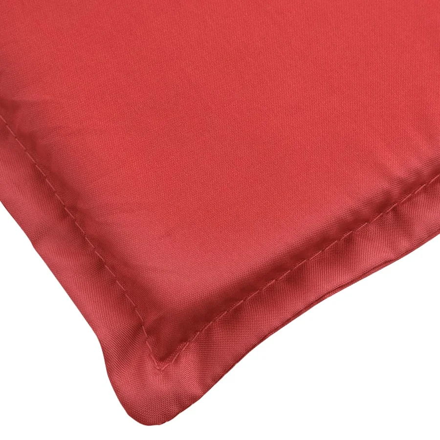 Coussin de chaise longue rouge 200x60x3 cm tissu oxford - 6