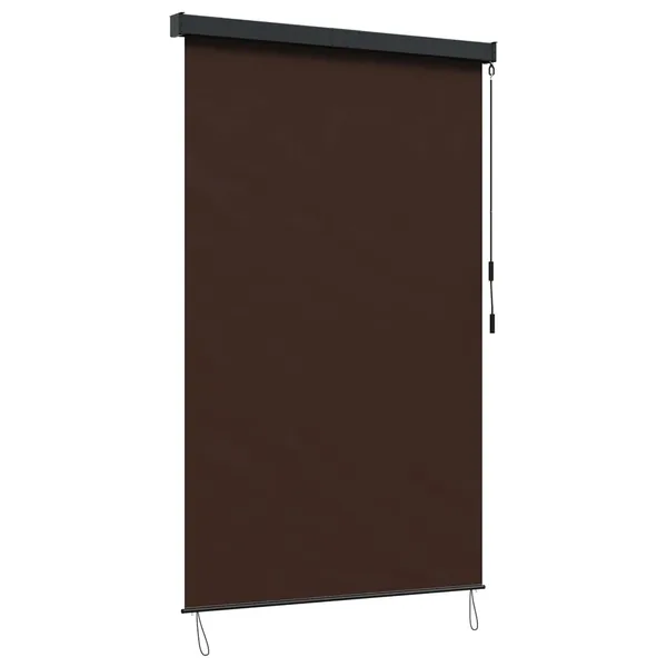 Store enrouleur Marron 160 x 250 cm Tissu et Aluminium