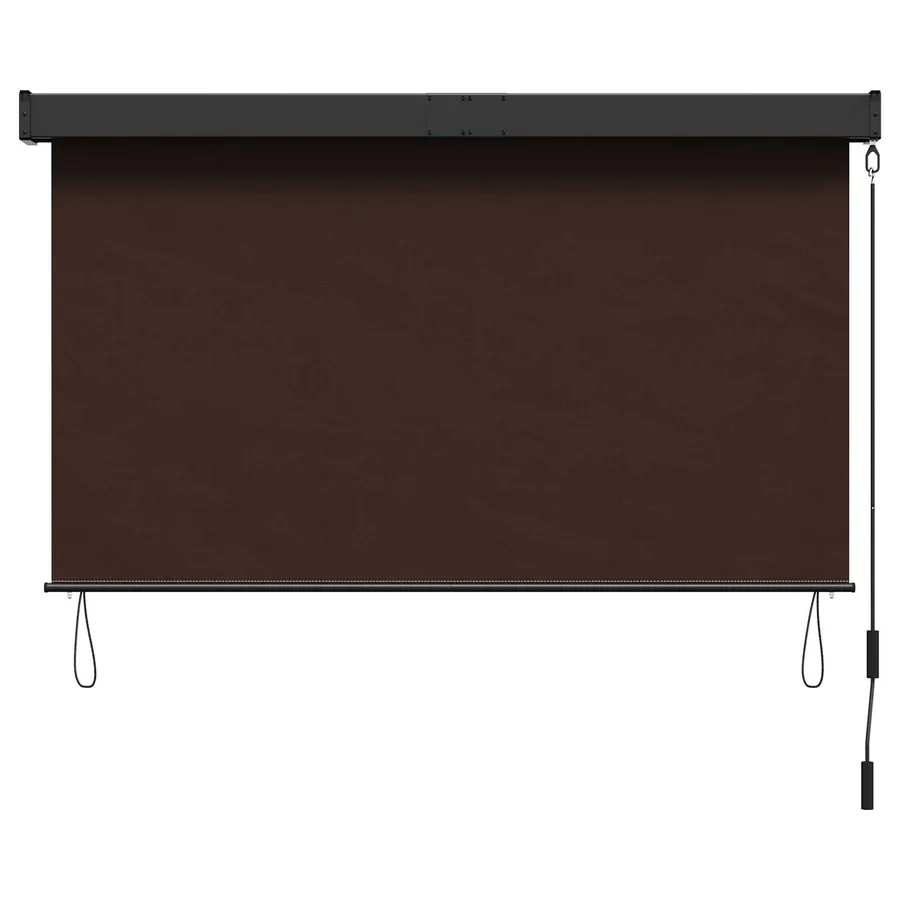 Store enrouleur Marron 160 x 250 cm Tissu et Aluminium - 2